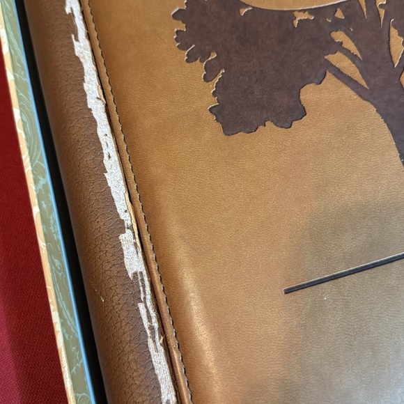 Our Family History, Brown Italian Leather Family Keepsake Journal, original box - Picture 14 of 16